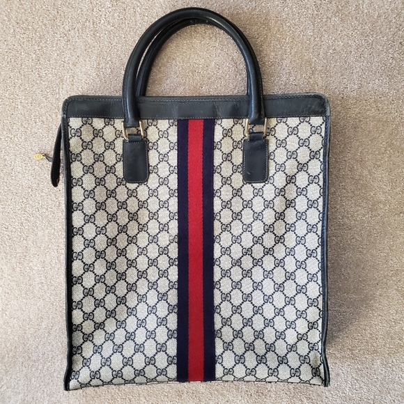 Unisex Large Gucci Tote Handbag Travel Bag - Picture 3 of 8